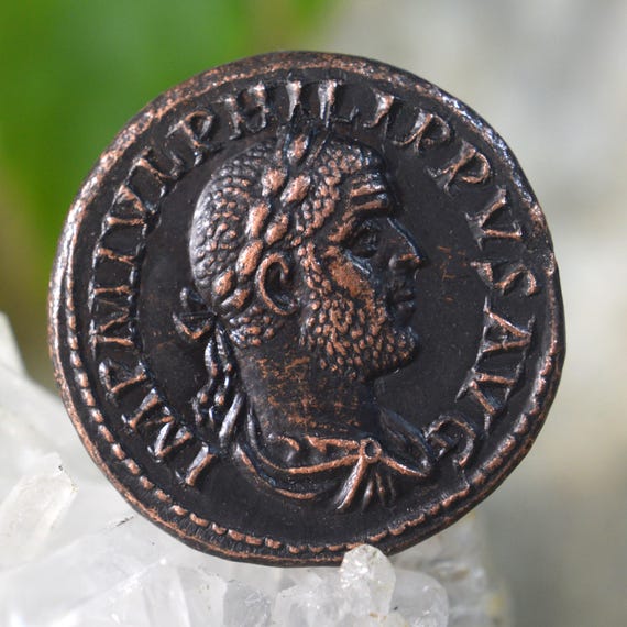Roman Æ Sestertius of Philip I, Philippvs I, Arabs, Marcvs Jvlivs Bronze Coin