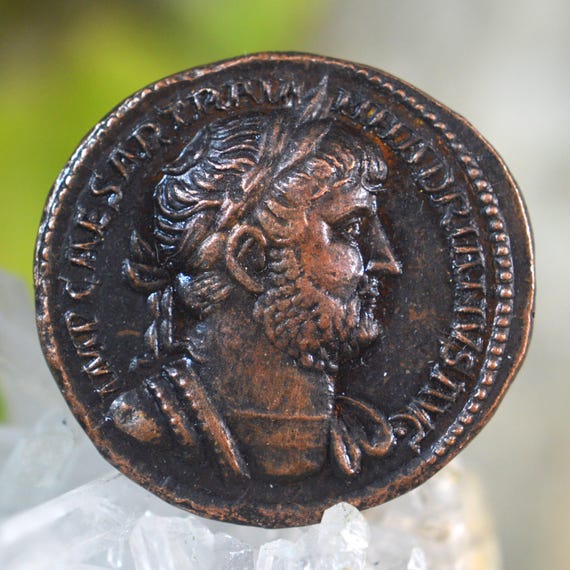 Roman Æ Sestertius of Hadrian on Horseback Bronze Coin