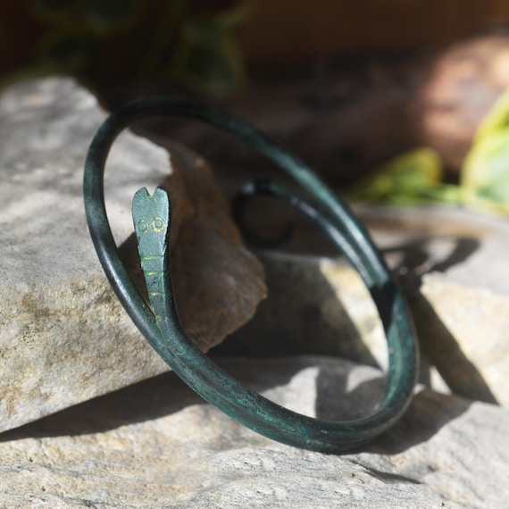 Roman Bronze Snake Bracelet