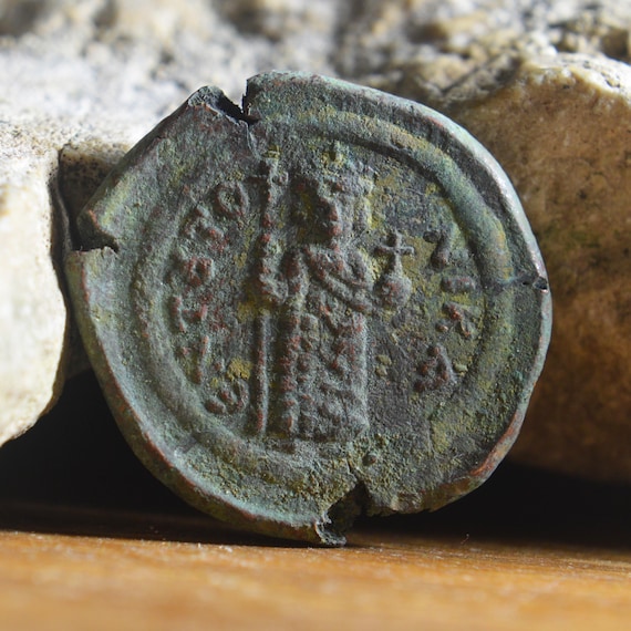 Byzantine Empire Æ Follis - Constans II, Mint Constantinople Bronze Coin