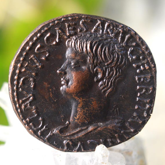 Roman Æ Sestertius of Britannicus Son of Claudius, Britannicvs, Tiberivs Clavdivs Bronze Coin