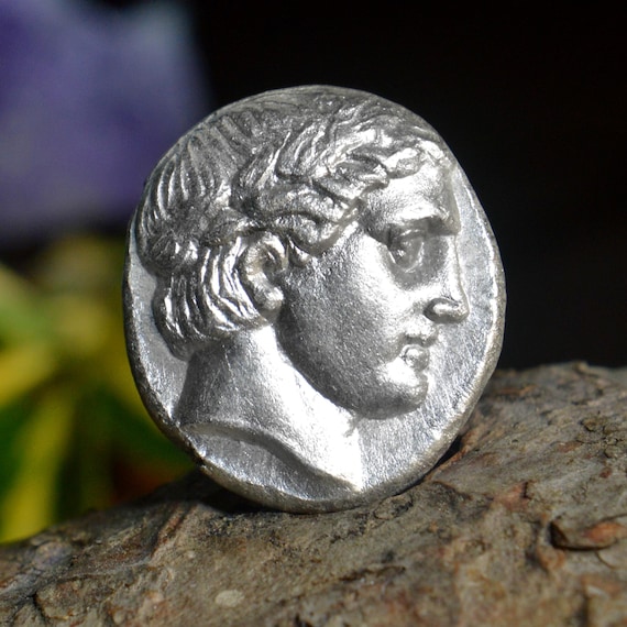 Silver Greek Tetradrachm of Apollonia Pontika, Thrace, Apollo Black Sea Region Solid Silver Coin