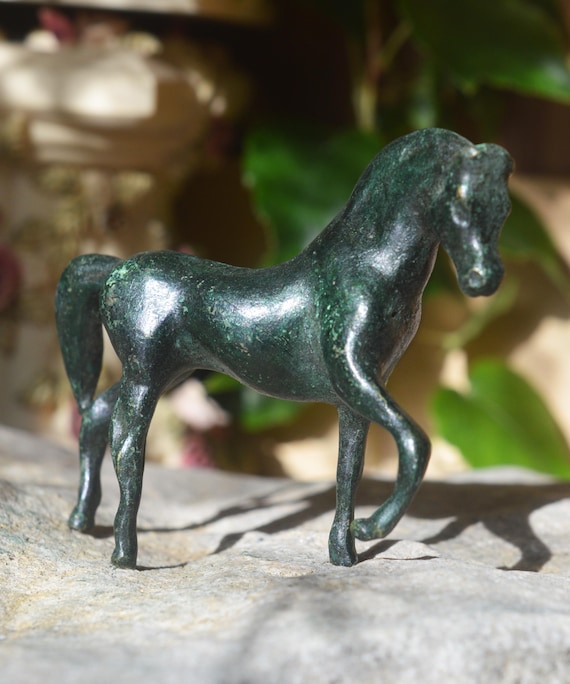 Roman Bronze Figurine of a Horse