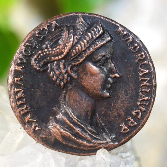 Roman Æ Sestertius of Sabina, Vibia Sabina Augusta (Vibia Sabina Avgvsta), Wife of Hadrian Bronze Coin