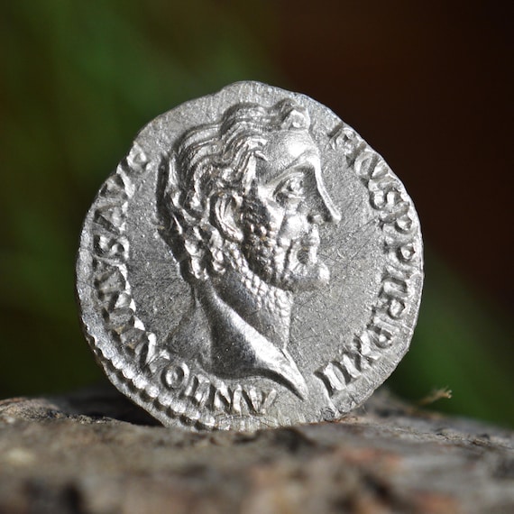 Silver Roman Denarius of Antoninus Pius, Caesar Titus Aelius Hadrianus Antoninus Augustus Pius, Aequitas Augusti Solid Silver Coin