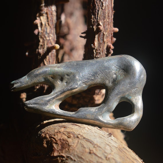 Roman Solid Silver Zoomorphic Brooch Fibula