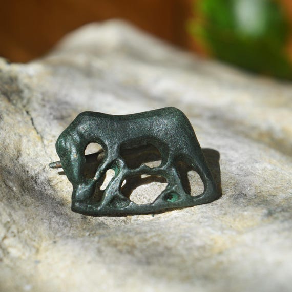 Roman Bronze Zoomorphic Brooch Fibula