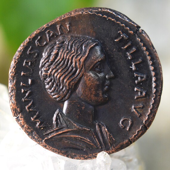 Roman Æ Sestertius of Manlia Scantilla, Wife of Didius Julianus and Mother of Didia Clara Bronze Coin