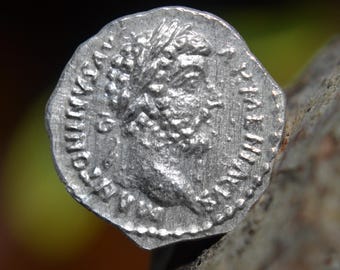 Silver Roman Denarius of Marcus Aurelius, Annivs Vervs Aelivs Antoninvs COS IIII Solid Silver Coin
