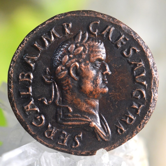 Roman Æ Sestertius of Galba Libertas Publica SPQR Bronze Coin