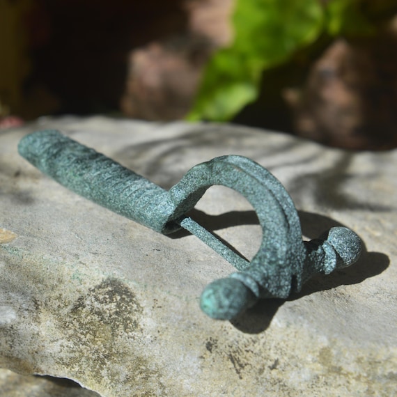 Roman Bronze Bow Fibula Brooch