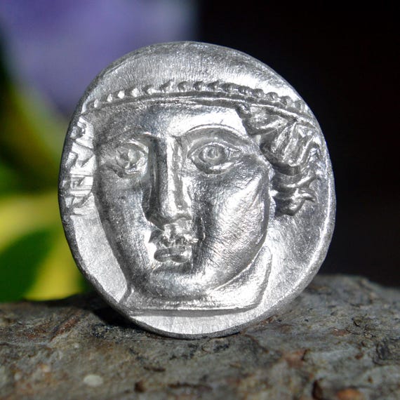 Silver Greek Tetradrachm of Aenus, Ainos, Thpaxe, Thrace, Hermes on Obverse, Goat on Reverse Solid Silver Coin