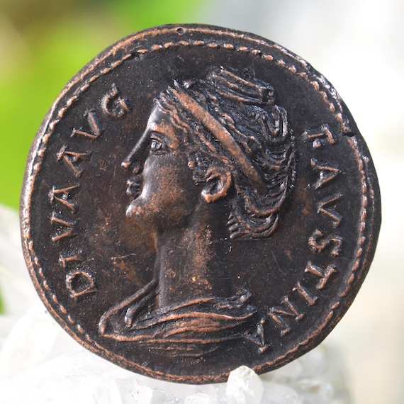 Roman Æ Sestertius of Faustina Senior, Annia Galeria, Faustina I, Augusta, Wife of Antoninus Pius, Bronze Coin