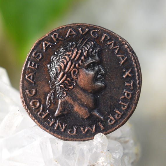 Roman Æ Dupondius of Nero, Lugdunum (Lyon) Mint Bronze Coin