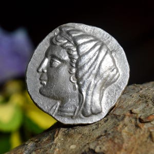 Silver Greek Tetradrachm of Philistis, Queen Philistis the wife of Hieron II Sicily Syracuse, Solid Silver Coin