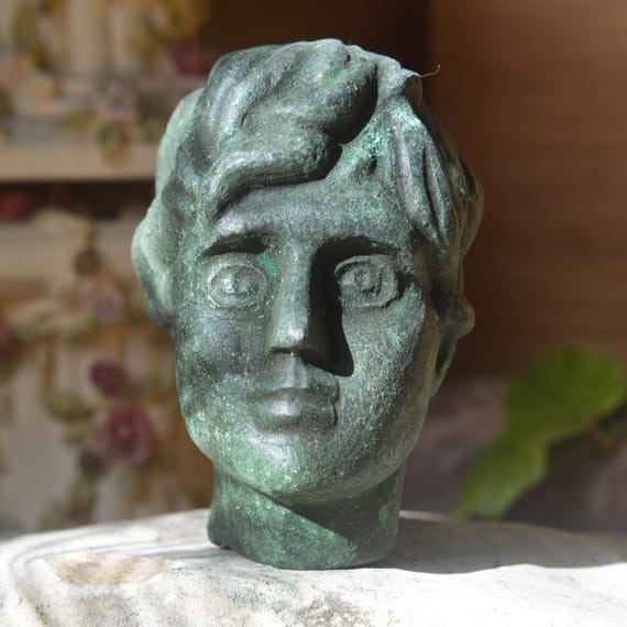 Roman Bronze Head of Emperor Nero Fragment