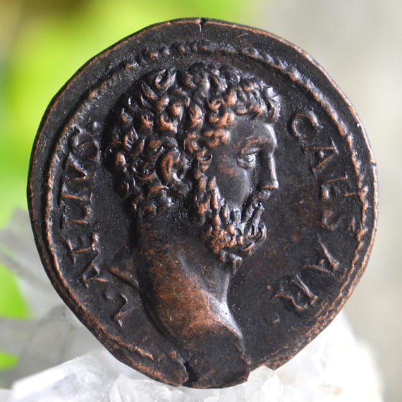 Roman Æ Sestertius of Aelius Caesar Bronze Coin
