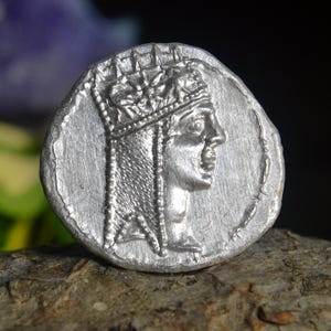 Silver Greater Armenia Tetradrachm of Tigranes II, The Great King of Armenia, Zoroastrianism, Antioch Solid Silver Coin
