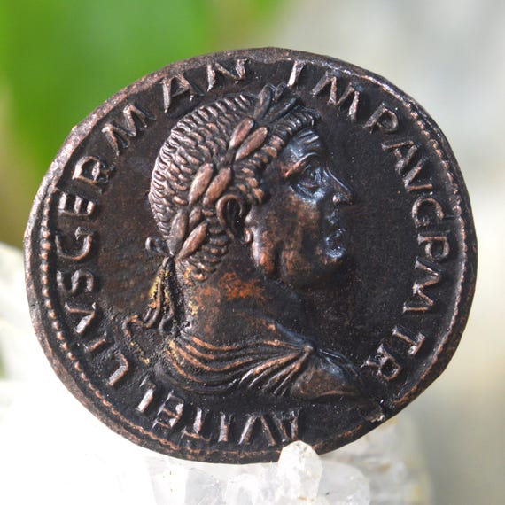 Roman Æ Sestertius of VITELLIVS, Vitellius Bronze Coin