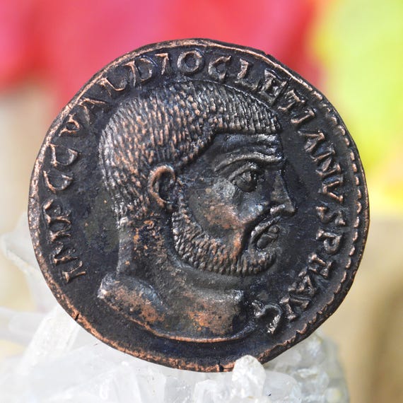 Roman Æ Medallion of Diocletianus (Diocletianvs), Caivs Valerianvs Galerivs Bronze Coin