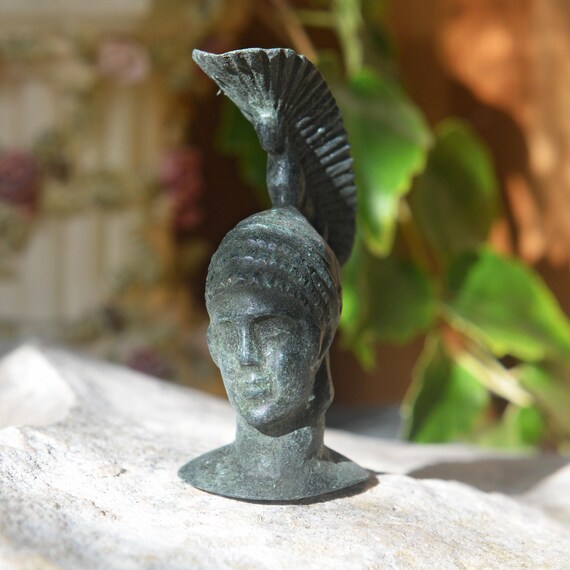 Roman Bronze Head of Legionary Soldier