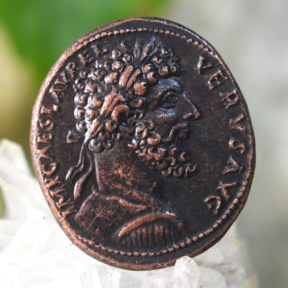 Roman Æ Sestertius of Lucius Aurelius Verus (Lucivs Vervs) Bronze Coin
