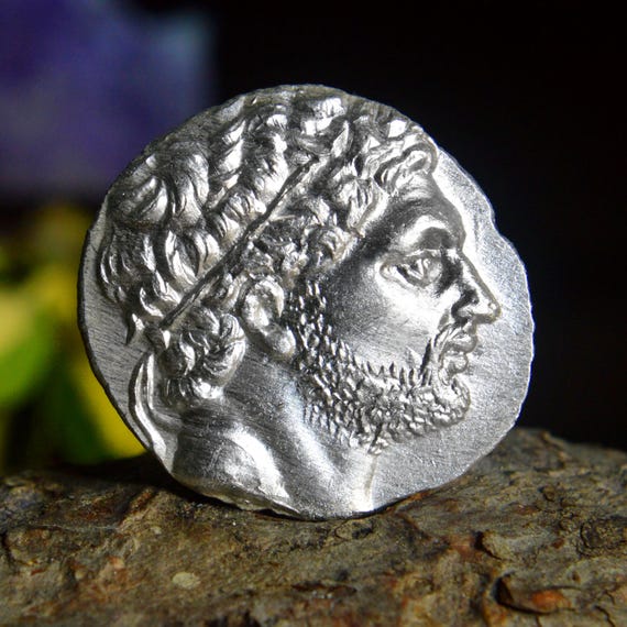 Silver Greek Tetradrachm of Perseus, King of Macedonia, Attic standard Solid Silver Coin