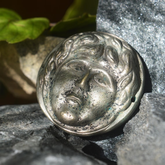 Roman Bronze Attachment God's Face