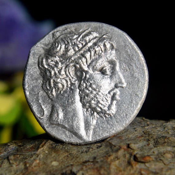 Silver Greek Tetradrachm of Philip V, Kings of Macedon, Athena Alkidemos, Pella or Amphipolis mint Solid Silver Coin