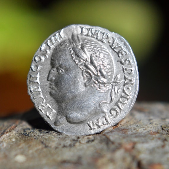 Silver Roman Denarius of Vespasian with Titus and Domitian, Flavian Dynasty Solid Silver Coin