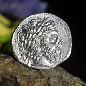 Silver Greek Tetradrachm of Philip II, Father of Alexander III The Great, Kings of Macedon Solid Silver Coin