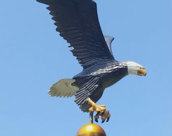 XXL Flagpole Bald Eagle Topper: Preorder