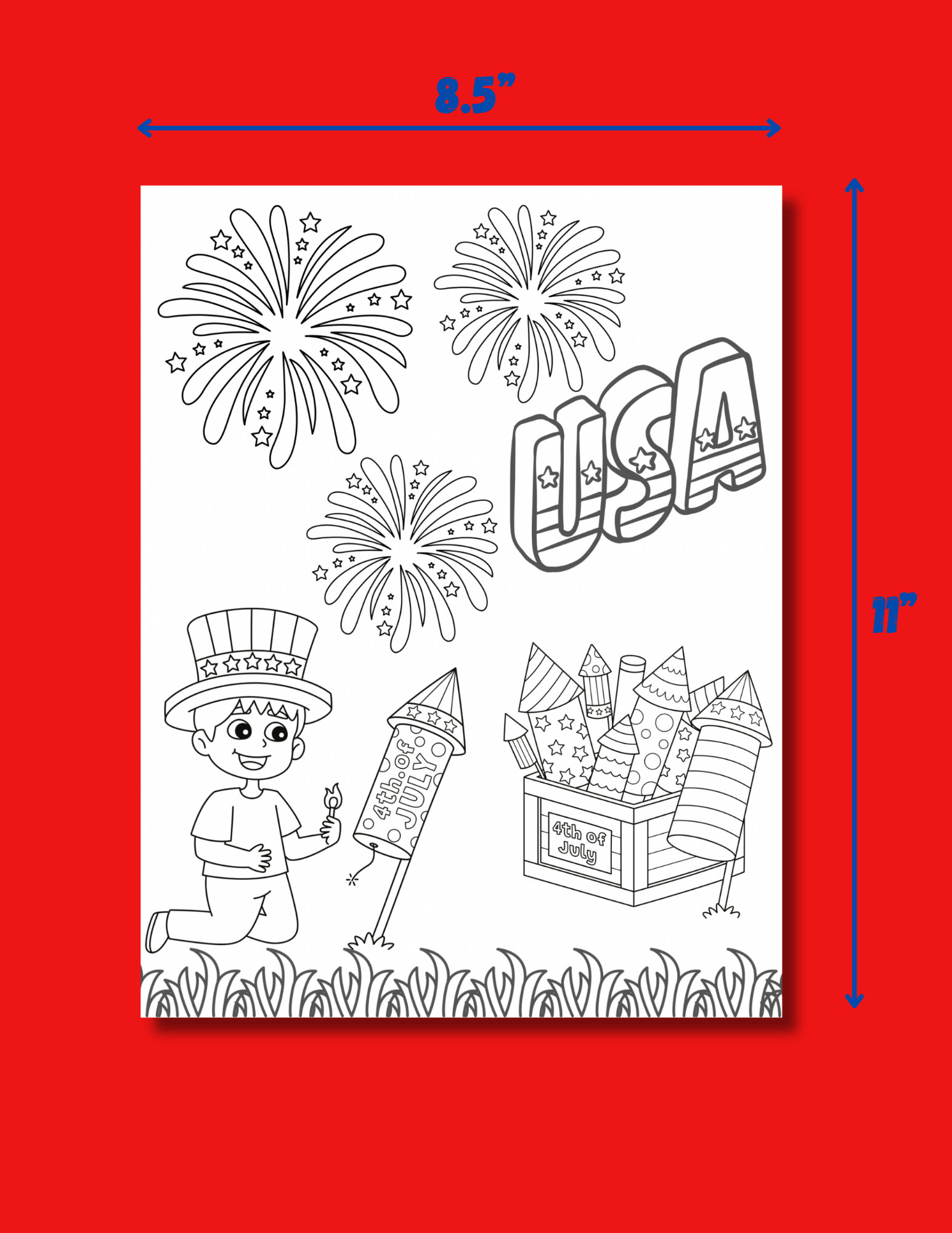 Fourth Of July Printable Coloring Pages Bundle Of 6 Coloring Pages Fourth of july printable coloring pages bundle of 6 coloring pages