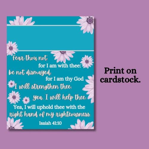 Floral Turquoise Binder Covers With Scriptures (digital Download) - Etsy