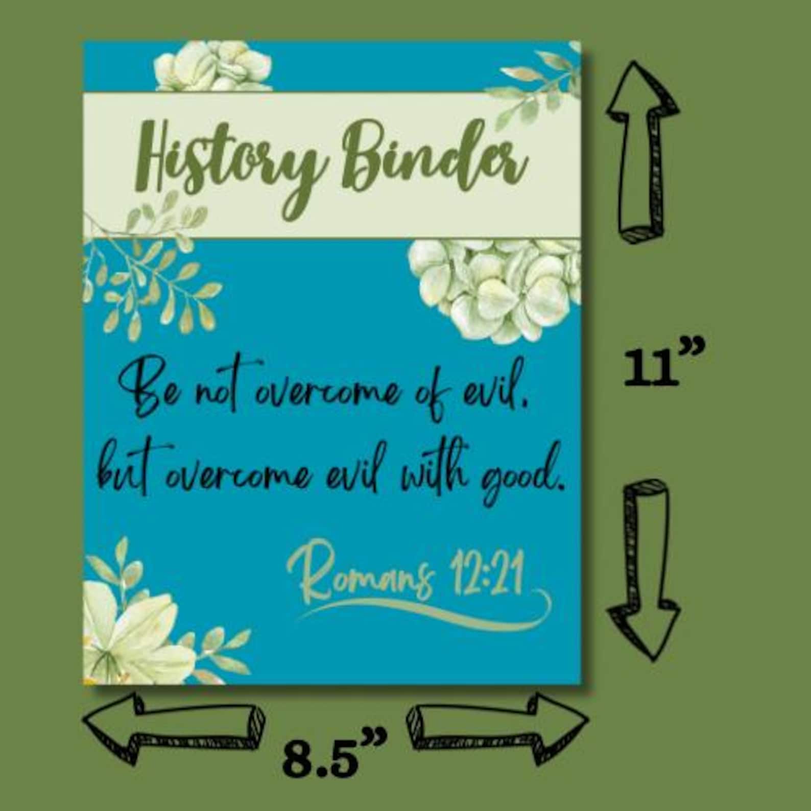 Floral Turquoise Binder Covers With Scriptures (digital Download) - Etsy