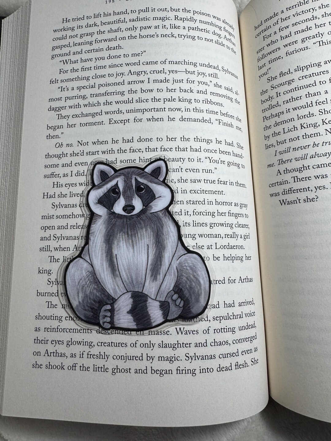 Handmade Laminated Bookmark Raccoon - Etsy
