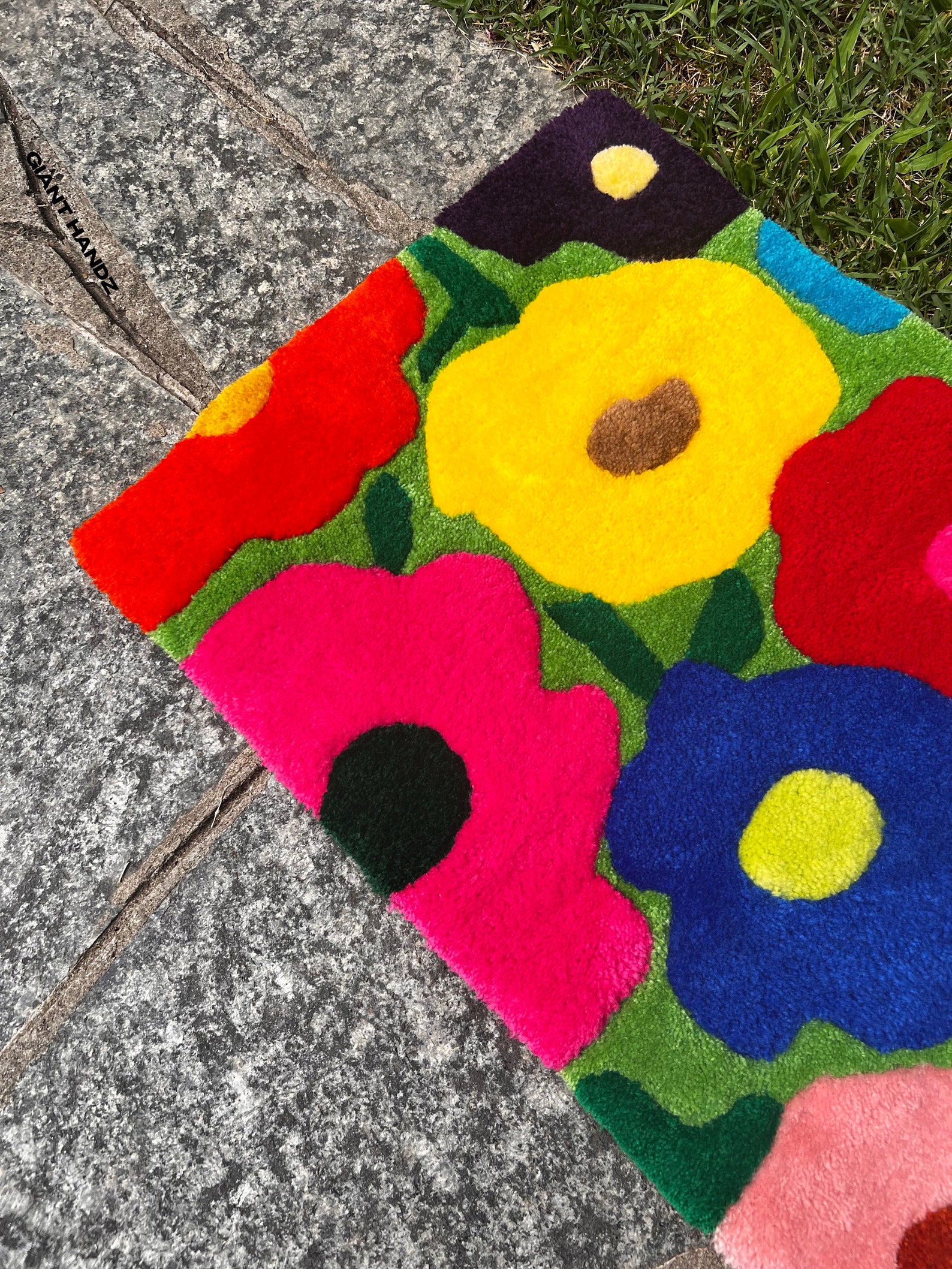 Colorful Flowers Decorative Rug Tufted Handmade I Bedroom - Etsy