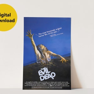 EVIL DEAD (1981) Movie POSTER Rare Horror Gore