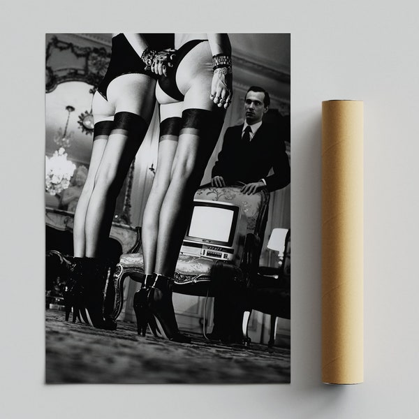 Helmut Newton, Legs In Attention | Iconic Photography Print | Fashion Wall Art | Vintage Art Print |