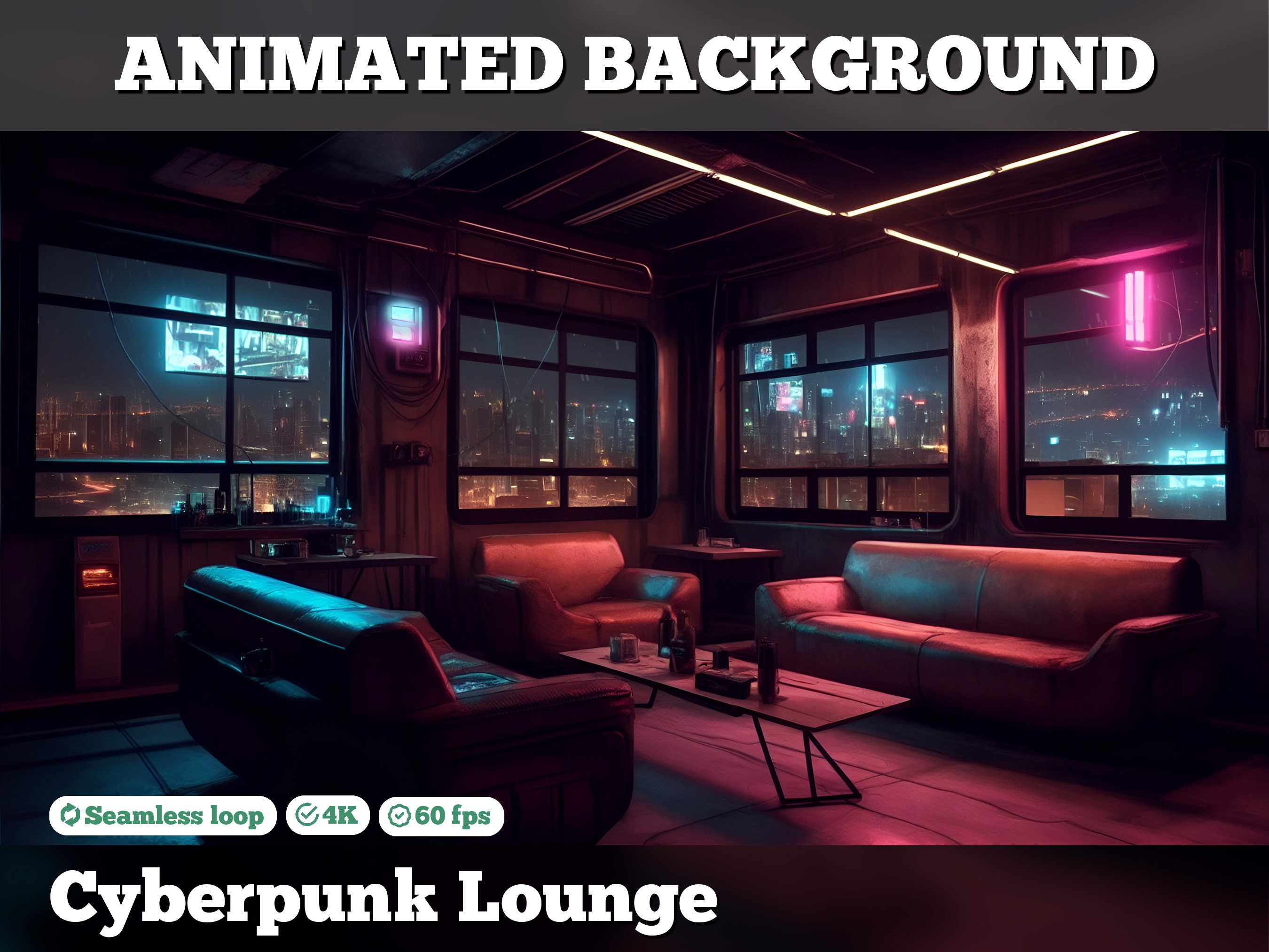 Vtuber Background Animated Virtual Background Stream Room - Etsy Canada