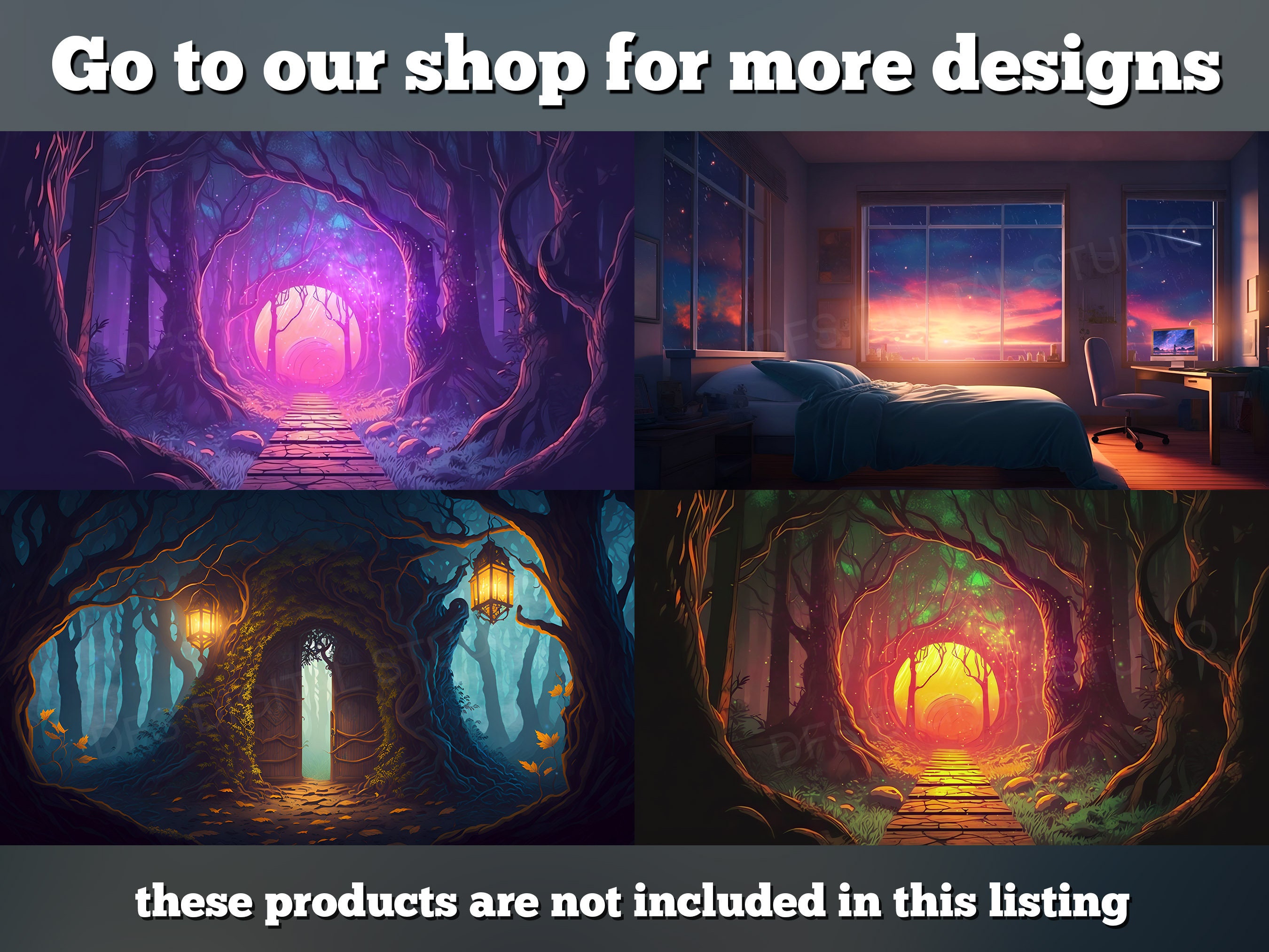 Vtuber Background, Animated Virtual Background, Stream Room Background ...