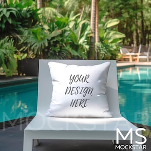 Throw Pillow Mock up Decorative Pillow Mockup Accent Pillow Mockup Farmhouse Pillow Photo Design Flat Lay Mock Up JPG Digital Download SVG