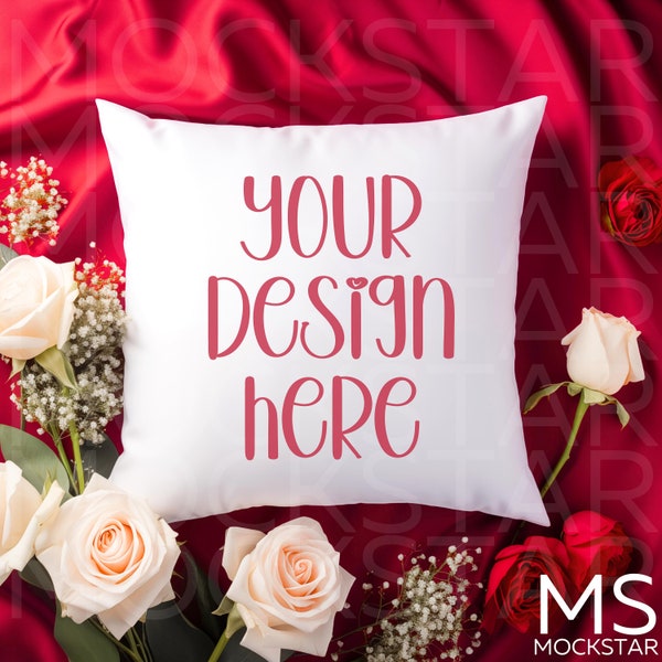 Pillow Mockup Valentines Day  Pillow Mockup Bundle White Styled Pillow Mockup Throw Pillow Mockup Simple Pillow Mock up Bundle Pillow Mockup