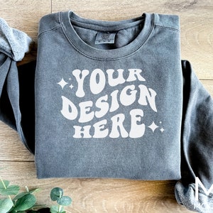 Comfort Color Sweatshirt Mockup Comfort Color 1566 Pepper Mockup Sweatshirt Pepper Mockup Comfort Color 1566 Mockup Bundle Mockup tshirt