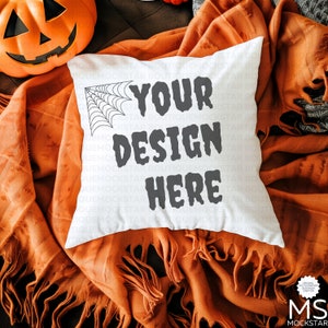 Pillow Mockup Halloween Mockup Bundle White Pillow Mockups Throw Pillow Mockup Simple Pillow Mockup  Pillow Mock Up Blank Pillow Fall Mockup