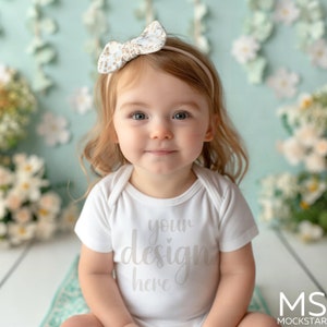 Infant Bodysuit Mock ups White Baby Bodysuit Mockup Bodysuit Easter Mockup Bundle Kids Long Sleeve Kids Mock up Bundle Kids Tshirt Mockup