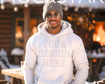 Gildan 18500 Mockup White Gildan 18500 Mockup Bundle Gildan 18000 Mock Up Mens Gildan Mockup White Fall Mockup Mens White Hoodie Christmas