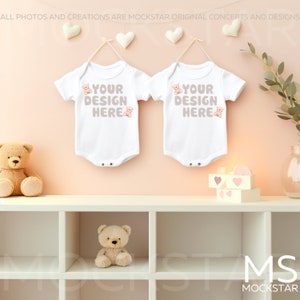 Infant Bodysuit Mock ups White Baby Bodysuit Mockup Bodysuit Mockup Bundle Kids Styled Photography Kids Mock up Bundle Kids Tshirt Mockup