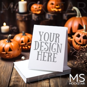 Greeting Card Mockup White Invitation Mockup Bundle Stationary Mockup Card Mock Up Bundle Canva Mockup Halloween Mockup 5x7 Card Mockups