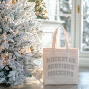 Tote Bag Mockup Natural Canvas Tote Bag Mockup Bundle Shopping Bag Mockup Natural Tote Bags Mock ups Canvas Tote Bag Mockup Christmas Mockup